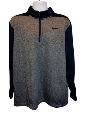 Nike Dri-fit 1/4 Zip Sweatshirt Blue/Gray Men's Sz.XXL